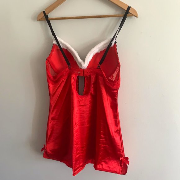 Xmas Holiday Lingerie, Retro Sparkly Negligee (Size M-L) - Picture 5 of 5